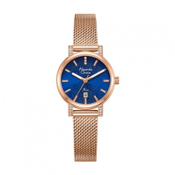 Alexandre Christie AC 2C20 Rosegold Blue LDBRGBU Mini Size